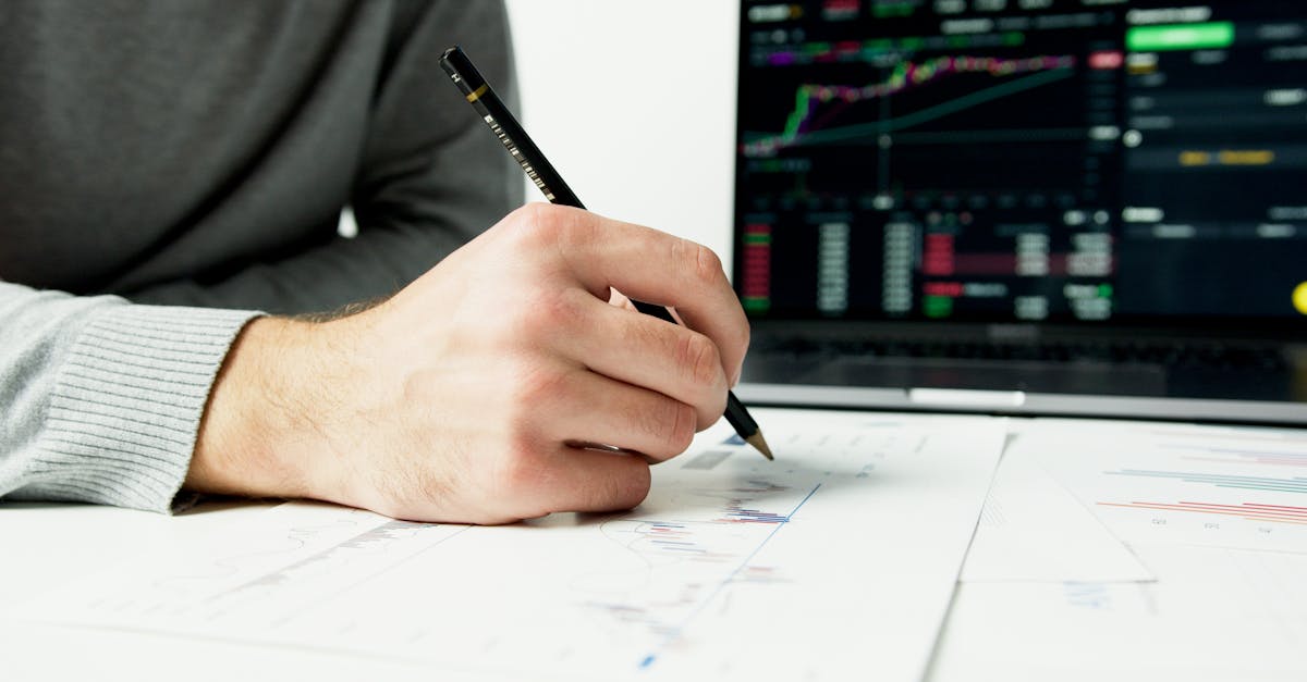 Pessoa analisando gráficos e dados em um notebook para entender público